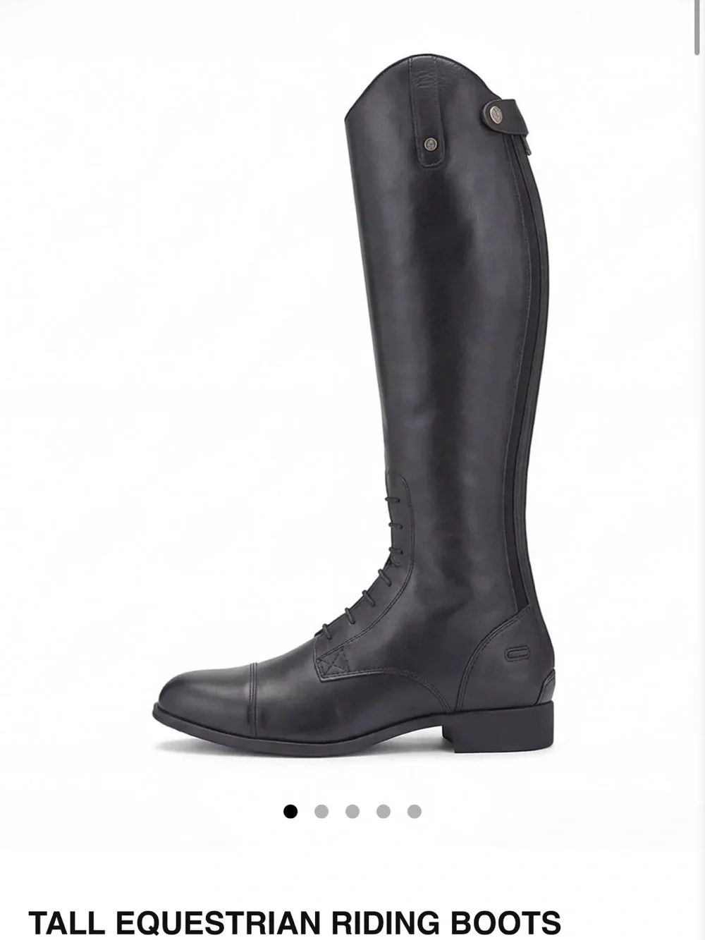 Tall Equestrian Riding Boots - Black